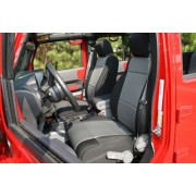 Housse de siege avant grise Jeep Wrangler JK 2007-2010 avec ou sans ABS