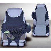 HOUSSE DE SIEGE NOIR-GRISE NEOPRENE POUR JEEP DE 76 A 2006
