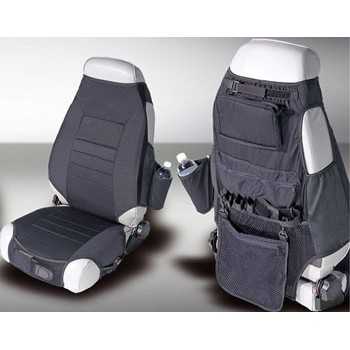 Housse de siege noire Jeep CJ-YJ-TJ 1976-2006