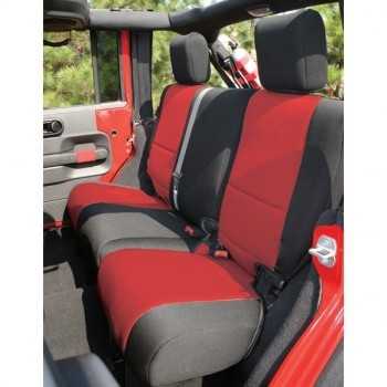 Housse de banquette arrière rouge Jeep Wrangler JK 4 Portes 2007-2018