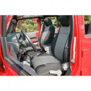 Housse de siege avant grise Jeep Wrangler JK 2011-2018 ABS