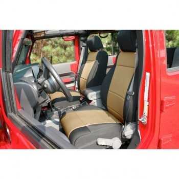 HOUSSE DE SIEGE AVANT BEIGE JEEP WRANGLER JK 2011-2013 ABS