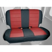 Housse de banquette arrière néoprene noir/rouge Jeep Wrangler TJ 1997-2002