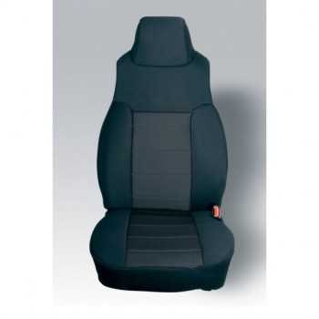 HOUSSE DE SIEGE AVANT COTON NOIR JEEP WRANGLER 2003-2006