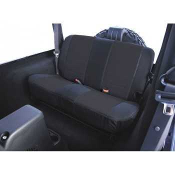 Housse de banquette arrière coton noir Jeep Wrangler TJ 1997-2002