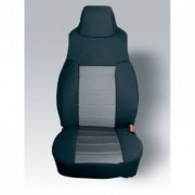 HOUSSE DE SIEGE AVANT COTON NOIR-GRIS JEEP WRANGLER 1991-1995