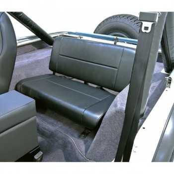 Banquette arrière vinyl noire Jeep CJ-Wrangler 1955-1995