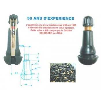 Valve tubless pour trou de jante de 16 mm