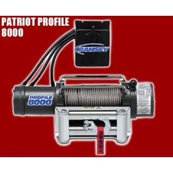 Treuil Ramsey 8000 Modèle Patriot Profil 3 500 kg 12 V : 5,5 cv