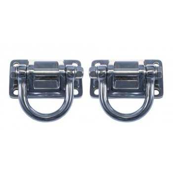 ANNEAUX DE REMORQUAGE INOX JEEP WRANGLER JK 2007-2017, TJ 97-06, YJ...