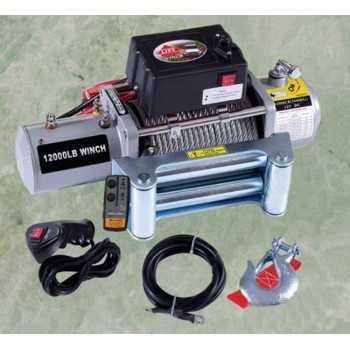 TREUIL ELECTRIQUE 12 V 5443 kgs 12000 Lbs AVEC COMMANDE A DISTANCE