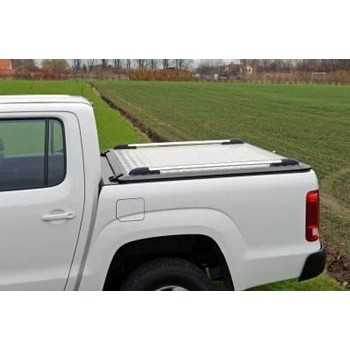 TONNEAU COVER ALU NISSAN NP300 DOUBLE CABINE 2008 - AVEC RAILS SPORT