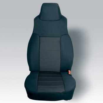 Housse de siege avant néoprene noir Jeep Wrangler 2003-2006