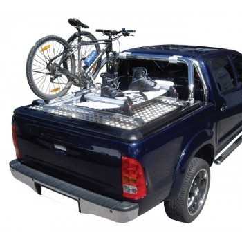 Porte vélo (fermeture a clé) 1 vélo tonneau cover aluminium Ford Ranger