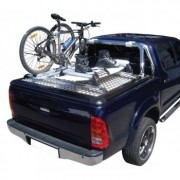 Porte vélo (fermeture a clé) 1 vélo tonneau cover aluminium Ford Ranger