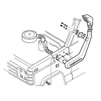 Snorkel SAFARI Nissan Patrol 3L3 160-260 01/1980-02/1987