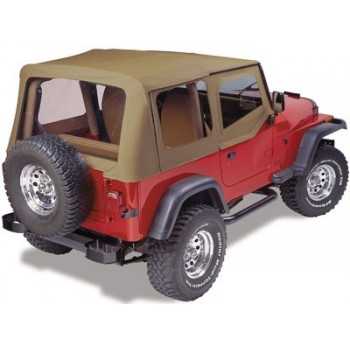 Capotage de remplacement Pavements Ends marron JEEP WRANGLER YJ de 88-95