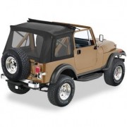 Capotage complet Pavement Ends Flip Top noir Jeep CJ & Wrangler 76-...