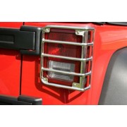 GRILLE DE FEUX ARRIERE INOX JEEP WRANGLER JK 2007-2018