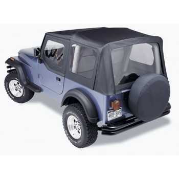 Capotage de remplacement Bestop® toile à voile noir JEEP WRANGLER 8...