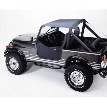 Bikini® Tops Bestop® noir Jeep CJ 7 76-86, CJ 8 Scrambler & Wrangler 1976-1991