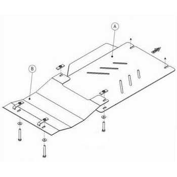 Blindage bv+bt acier Isuzu D-Max 08/2007-2012
