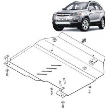 Blindage moteur aluminium CHEVROLET CAPTIVA 2006-04-2011