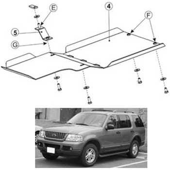 Blindage moteur acier Ford Explorer 2003-2005 FORD