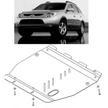 Blindage moteur aluminium HYUNDAI IX 55 10-2009+ HYUNDAI