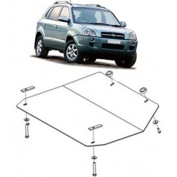 Blindage moteur aluminium HYUNDAI TUCSON A PARTIR DE 2004 HYUNDAI
