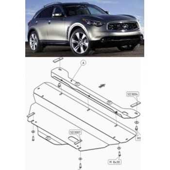 Blindage moteur aluminium INFINITI FX50 2007- NISSAN