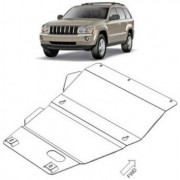 Blindage moteur acier Jeep Grand Cherokee WH 2005-