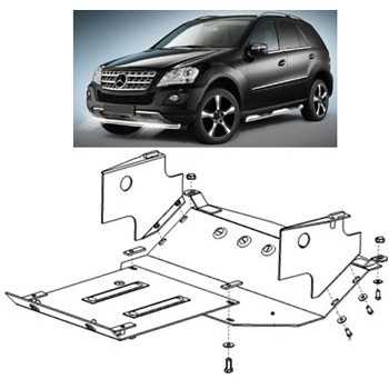 BLINDAGE MOTEUR ACIER MERCEDES M-KLASSE 1998-2001 MERCEDES
