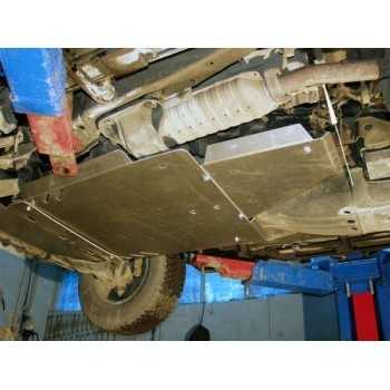 Blindage bv+bt aluminium Mitsubishi Pajero DID à partir de 2007