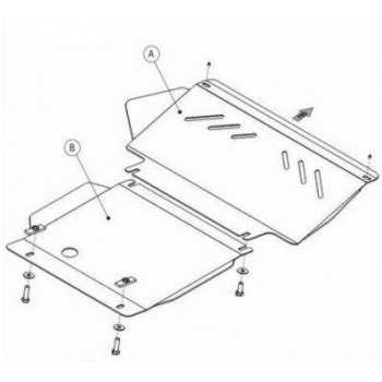 Blindage moteuracier Isuzu D-Max 07-2012-
