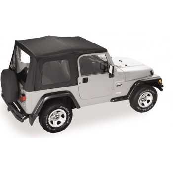 Capotage pavement ends Flip top noir Jeep Wrangler TJ 97-06