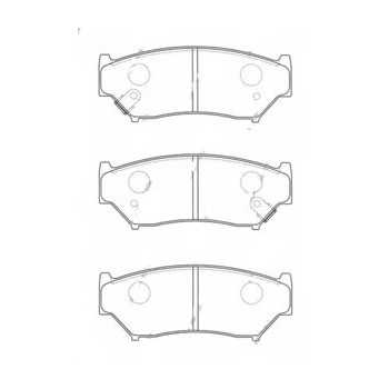 Jeu de 4 plaquettes de frein avant Suzuki Vitara
