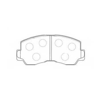 Jeu de plaquettes de frein avant Mitsubishi Pajero 1982-1991