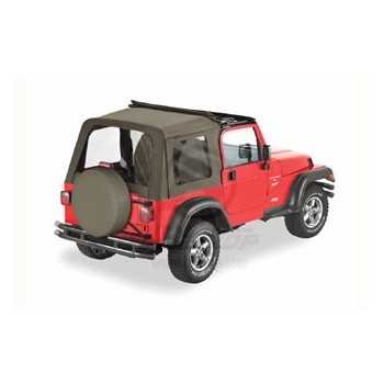 Capotage sunrider Bestop® kaki Jeep Wrangler TJ 03-06