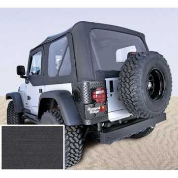 Capotage de remplacement RUGGED RIDGE noir Wrangler TJ avec haut de portes 1997-2006