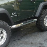 Marche pieds inox 101 mm Jeep Wrangler JK 2 portes 2007-2018 JEEP
