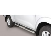 MARCHE PIEDS INOX MAX 76 NISSAN NAVARA NP300 KING CAB 2016+ 2 Portes