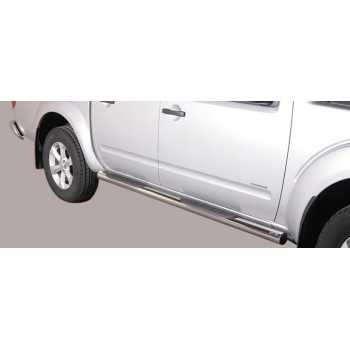 MARCHE PIEDS INOX MAX 76 NISSAN NAVARA D40 2010-2015 4 Portes