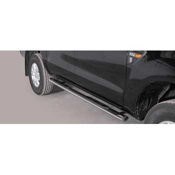 Marche pieds inox ovale FORD RANGER 2012- 4 Ptes