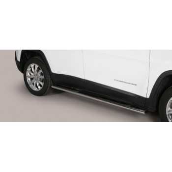 Marche pieds inox ovale JEEP CHEROKEE KL 2014-