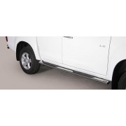 Marche pieds inox ovale ISUZU D-MAX 12- DOUBLE CAB