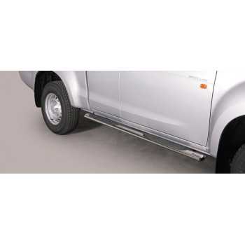 Marche pieds inox ovale ISUZU D-MAX 2012- SPACE CAB