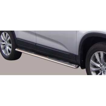 Marche pieds inox ovale KIA SORENTO 09-12
