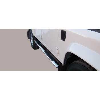 Marche pieds inox ovale LAND ROVER DEFENDER 110