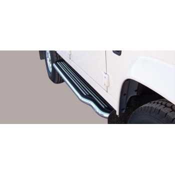 Marche pieds inox 50 mm Land Rover Defender 90